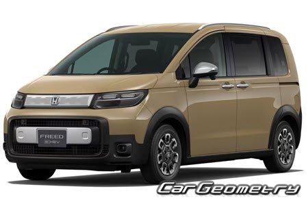 Honda Freed e:Hev (GT5 GT6 GT7 GT8) from 2024 Body dimensions