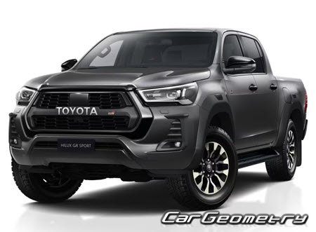 TOYOTA Hilux (TGN121 TGN136 GUN126) 2016-2025 Body Repair Manual