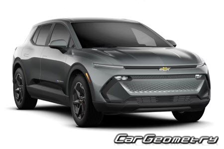 Chevrolet Equinox EV 2024–2030 Body dimensions