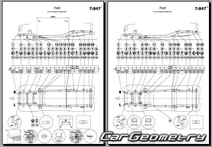 Ford Ranger 2023-2030 Body dimensions