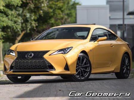 Lexus RC200T, RC300, RC350 2021-2025 Body Repair Manual