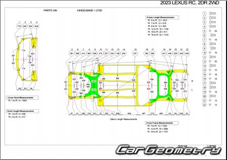 Lexus RC200T, RC300, RC350 2021-2025 Collision Repair manual