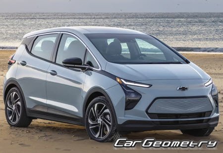 Chevrolet Bolt EV 2021–2023 Body dimensions
