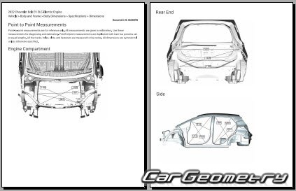 Chevrolet Bolt EV 2021–2023 Body dimensions