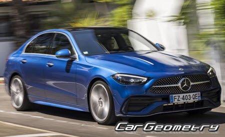 Mercedes C-Class Sedan (W206) from 2022 Body dimensions