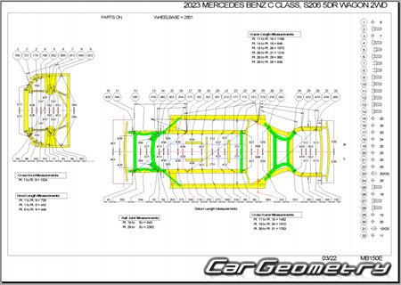 Mercedes C-Class Estate (S206) from 2022 Body dimensions