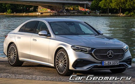 Mercedes E-Class Sedan (W214) from 2023 Body dimensions