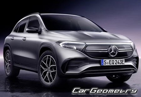 Mercedes EQA-class (H243) from 2021 Body dimensions