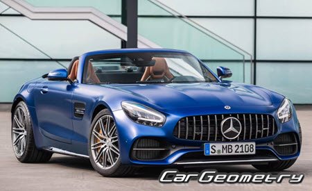 Mercedes AMG GT Roadster (R190) 2017-2022 Body dimensions