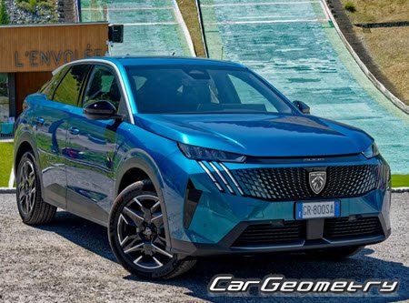 Peugeot 3008 MHEV (P64) from 2024 Body dimensions