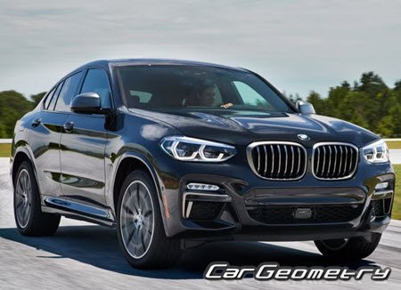 BMW X4 (G02) 2018–2024 Body dimensions