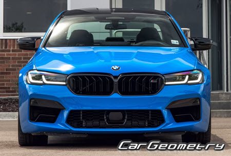 BMW M5 (F90) 2018-2024 Body dimensions