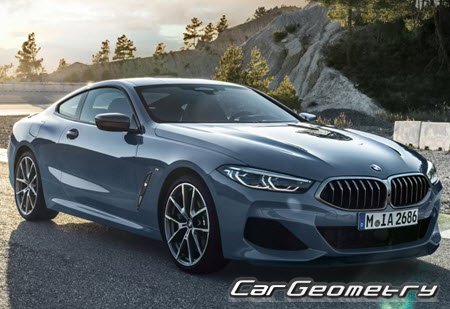 BMW 8 Series (G15) Coupe 2019-2024 Body dimensions