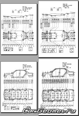 BMW 3 Series Sedan (E30) 1983–1991 Body dimensions
