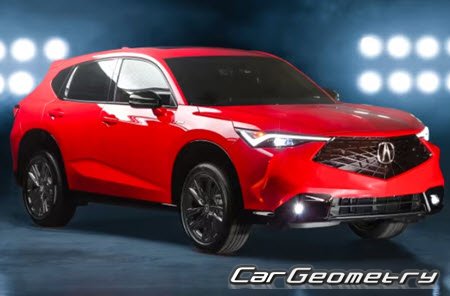 Acura ADX 2025-2030 Body dimensions