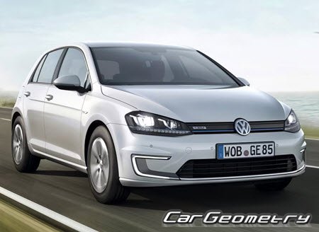Volkswagen e-Golf (5G) 2014-2020 (5DR Hatchback) Body Repair Manual