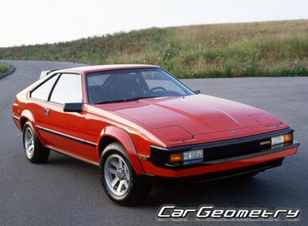 Toyota Celica Supra (A60) 1982–1986 Body dimensions