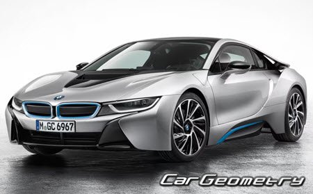 BMW i8 (I12) 2014-2020 Body dimensions