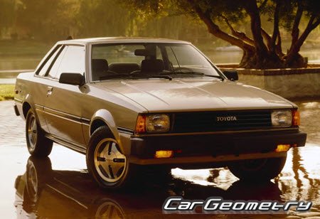 Toyota Corolla (E70) 1980-1983 Body dimensions