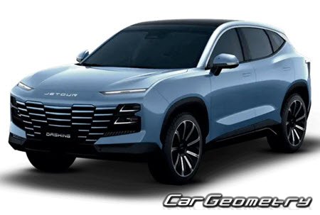 Chery Jetour Dashing 2022-2028 Body dimensions
