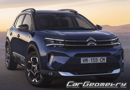 Citroen C5 Aircross PHEV 2020-2025 Body dimensions