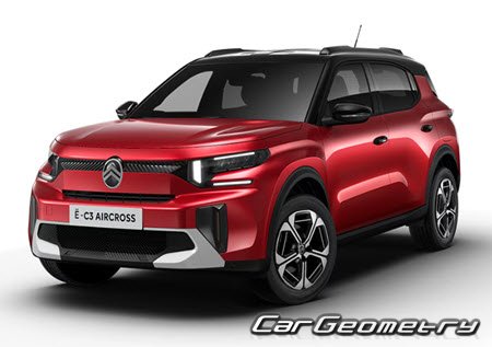 Citroën ë-C3 Aircross 2024-2029 Body dimensions