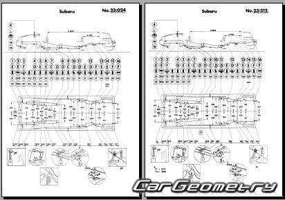 Subaru XT 1985-1990 Body dimensions