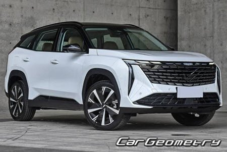 Geely Atlas (FX11) 2022-2025 Body dimensions