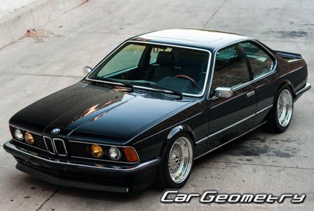 BMW 6 Series (E24) 1975–1989 Body dimensions