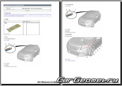 Peugeot 2008 2013-2020 Body dimensions