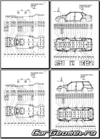 Volkswagen Passat (B4) (Typ 3A) 1994–1997 Body Repair Manual