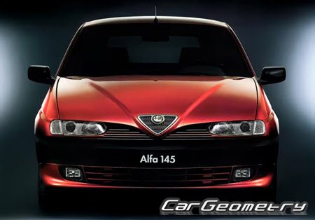 Alfa Romeo 145 1994-2000 Body dimensions