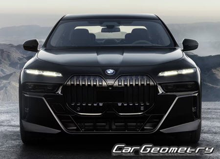 BMW 7 Series G70 2023-2030 Body dimensions